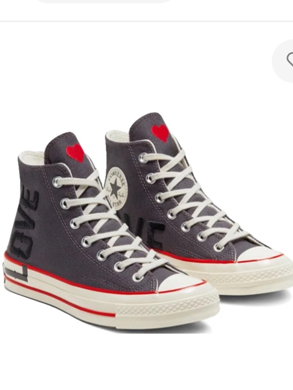 CONVERSE Chuck 70 HI “Love Fearlessly” womens size 7